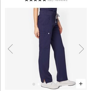 Navy Figs Kade Cargo Scrub Pants